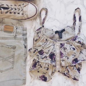 Ruffle Tier Floral Cami